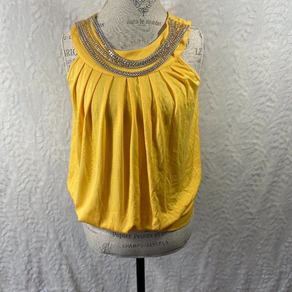 Michael Kors XS Women's 7 Layers Chain necklace Neckline sleeveless pleated